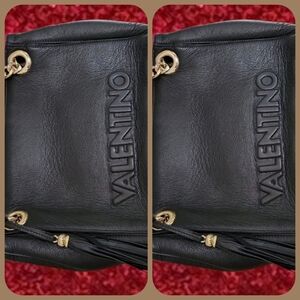 VALENTINO - GOLD BLACK BAG  SHOULDER HANDBAG